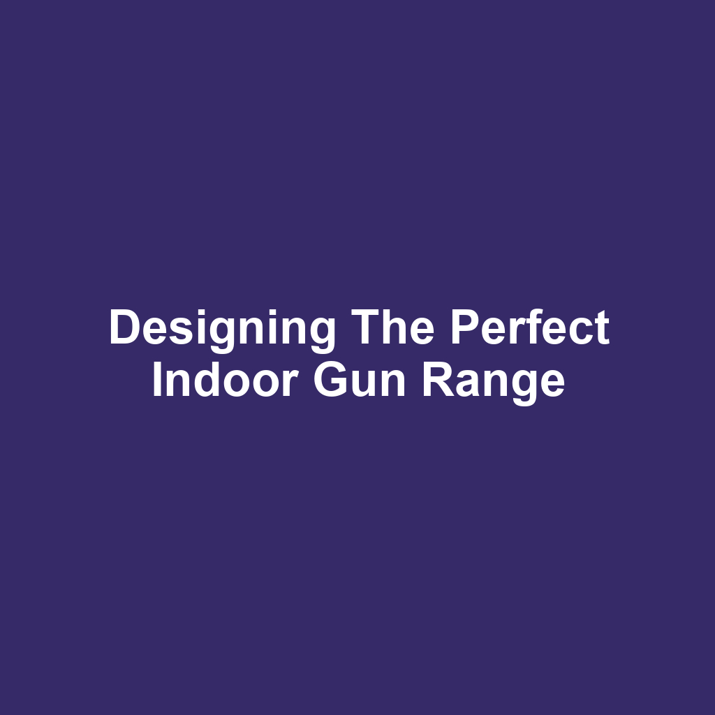 Designing the Perfect Indoor Gun Range