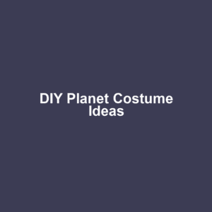 DIY Planet Costume Ideas