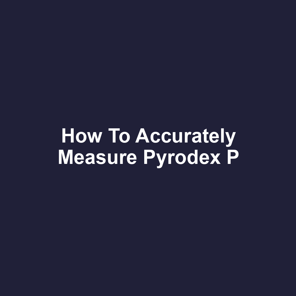 How to Accurately Measure Pyrodex P