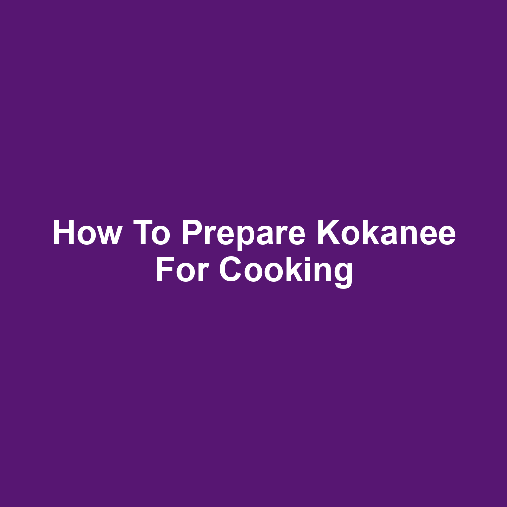 How to Prepare Kokanee for Cooking