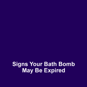 Signs Your Bath Bomb May Be Expired