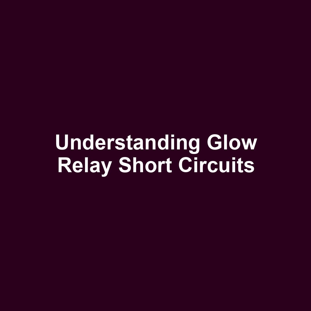 Understanding Glow Relay Short Circuits