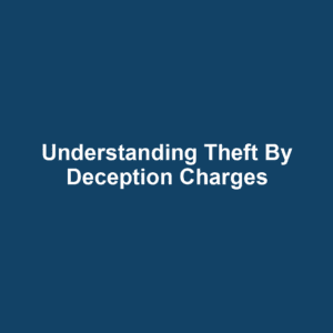 Understanding Theft by Deception Charges