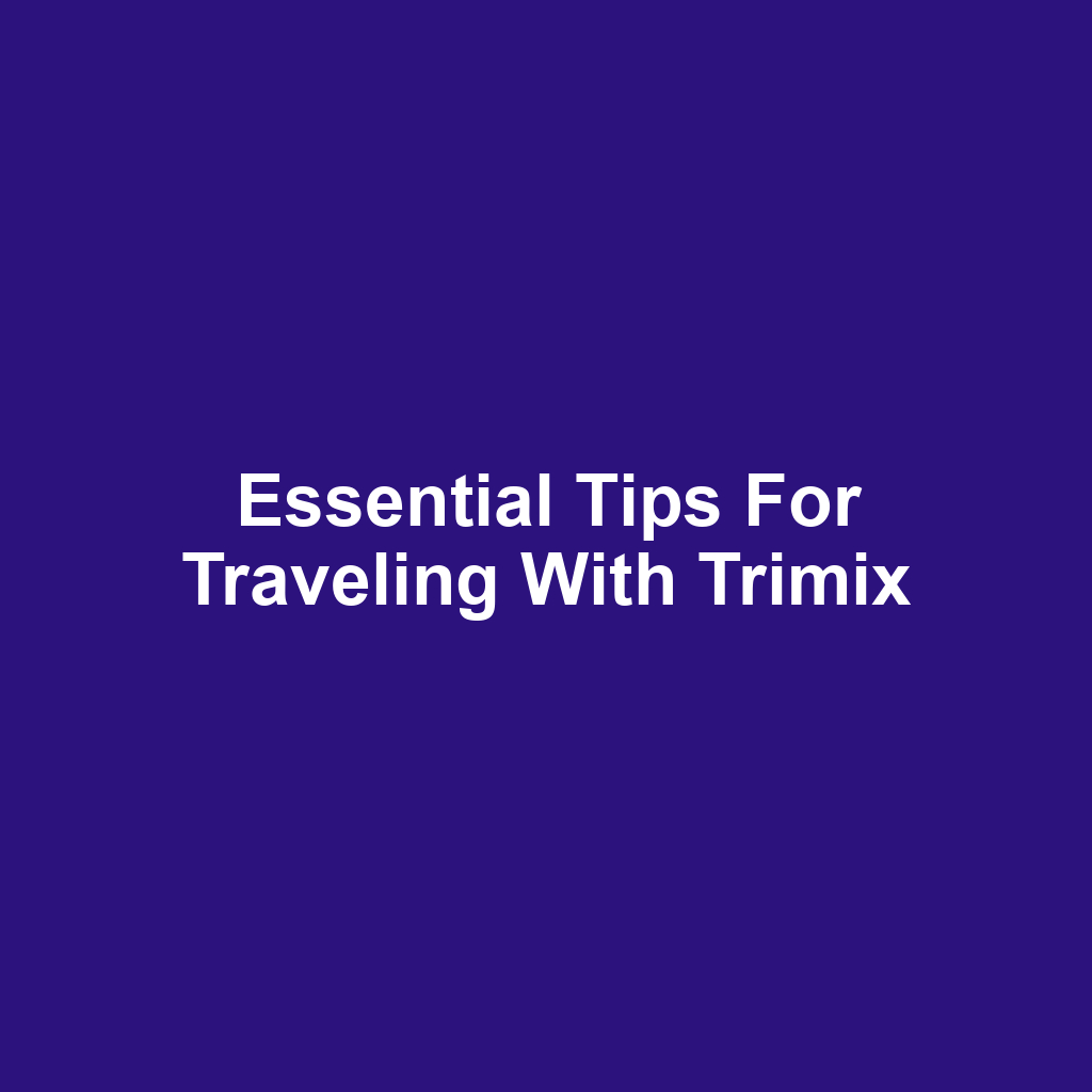 Essential tips for traveling with trimix
