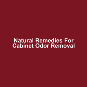 Natural Remedies for Cabinet Odor Removal