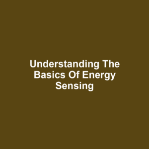 Understanding the Basics of Energy Sensing