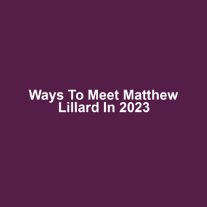Ways to Meet Matthew Lillard in 2023