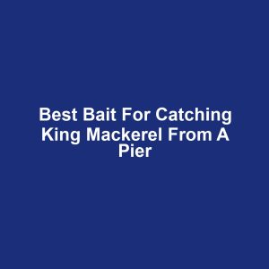 Best bait for catching king mackerel from a pier