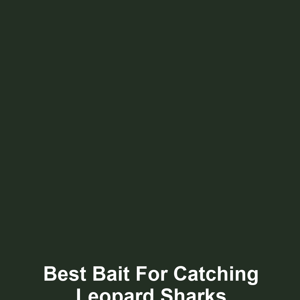 Best Bait for Catching Leopard Sharks