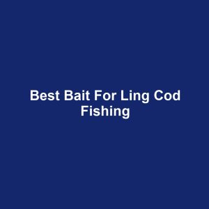 Best Bait for Ling Cod Fishing