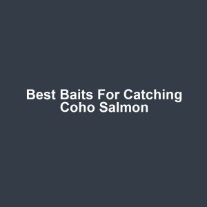 Best Baits for Catching Coho Salmon