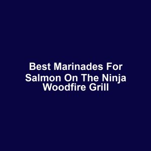 Best Marinades for Salmon on the Ninja Woodfire Grill