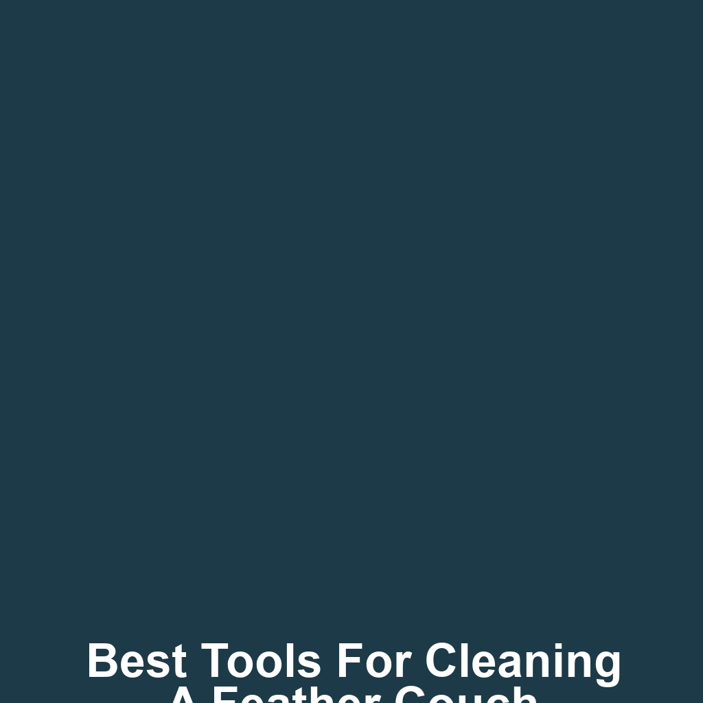 Best Tools for Cleaning a Feather Couch