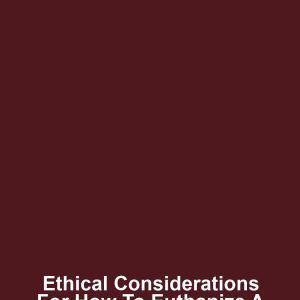 Ethical Considerations for How to Euthanize a Turtle