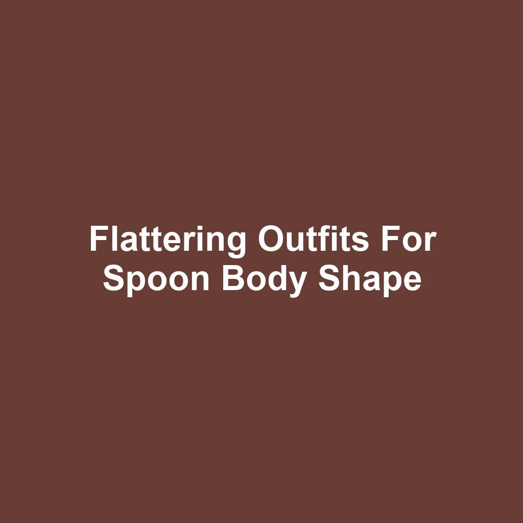 Flattering Outfits for Spoon Body Shape