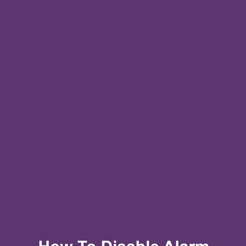 How to Disable Alarm on Dodge Ram