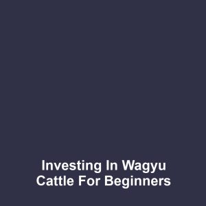 Investing in Wagyu Cattle for Beginners