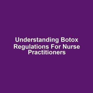 Understanding Botox Regulations for Nurse Practitioners