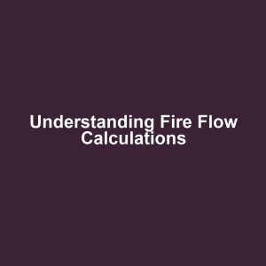 Understanding Fire Flow Calculations