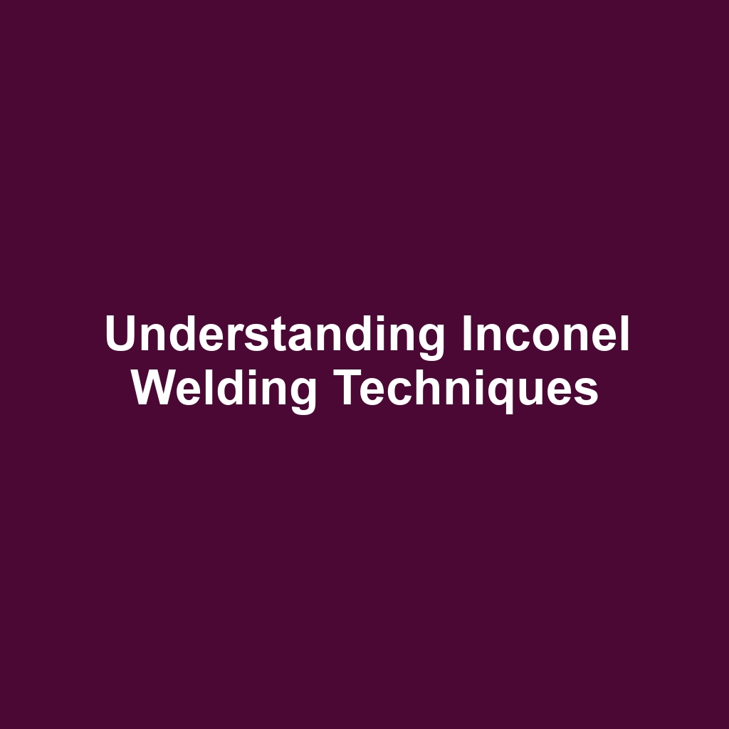 Understanding Inconel Welding Techniques