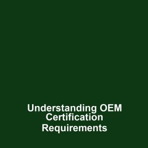 Understanding OEM Certification Requirements