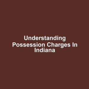 Understanding Possession Charges in Indiana