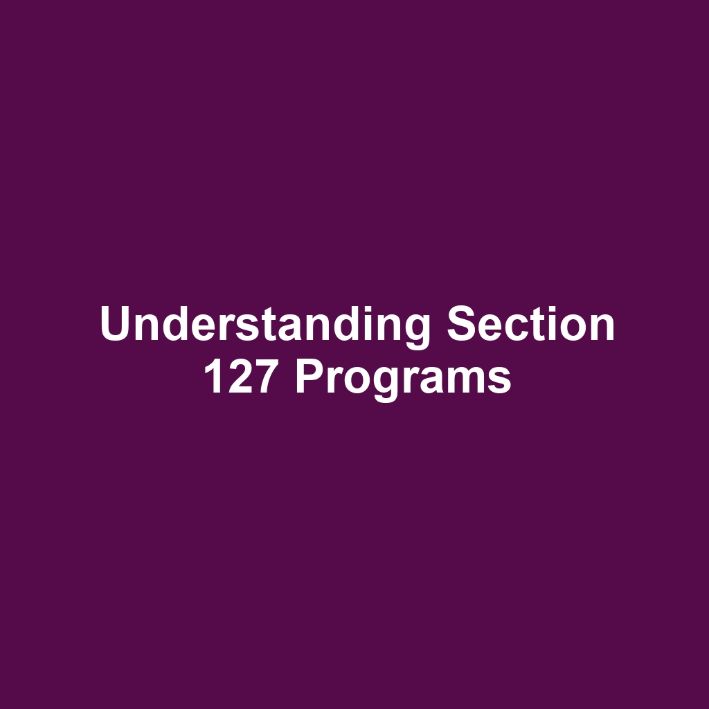 Understanding Section 127 Programs