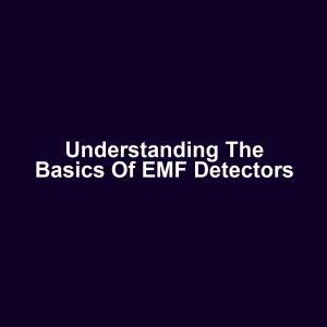 Understanding the Basics of EMF Detectors
