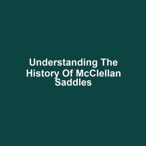 Understanding the History of McClellan Saddles
